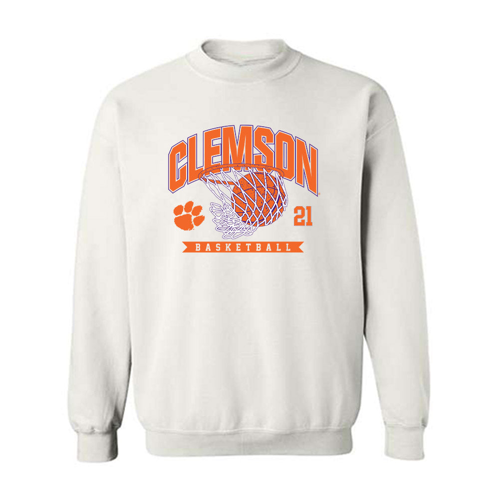 Clemson - NCAA Men's Basketball : Ace Buckner - Sports Shersey Crewneck Sweatshirt-0