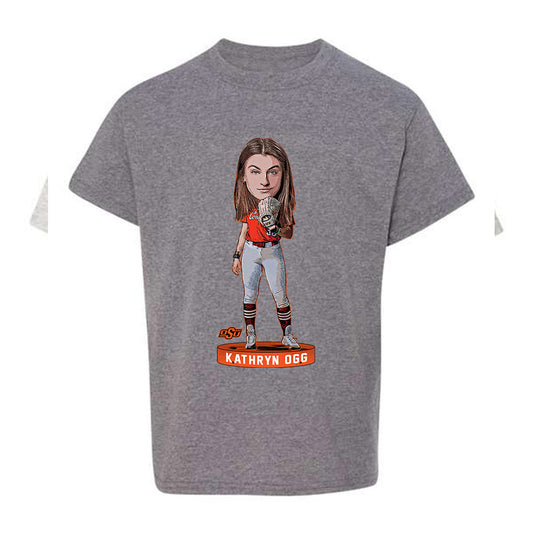 Oklahoma State - NCAA Softball : Kathryn Ogg - Youth T-Shirt Individual Caricature