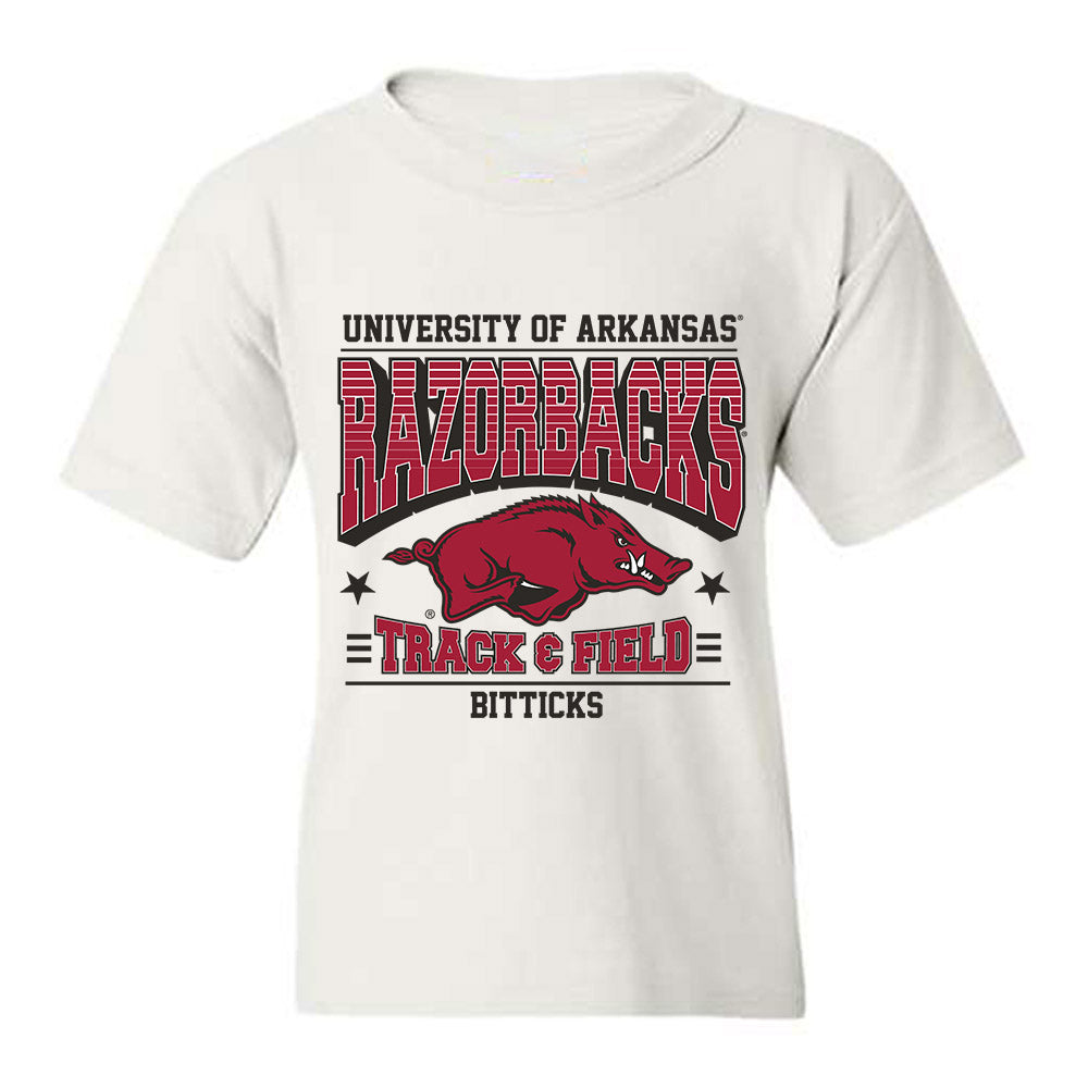Arkansas - NCAA Men's Track & Field : Donovan Bitticks - Sports Shersey Youth T-Shirt-0