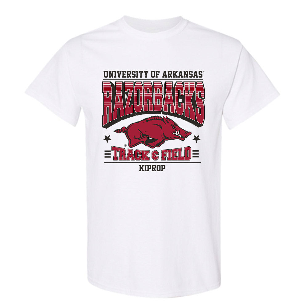 Arkansas - NCAA Men's Track & Field : Patrick Kiprop - Sports Shersey T-Shirt