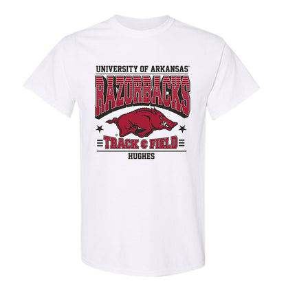 Arkansas - NCAA Men's Track & Field : Andrew Hughes - T-Shirt