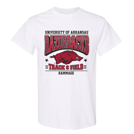 Arkansas - NCAA Men's Track & Field : Joshua Rammage - Sports Shersey T-Shirt-0