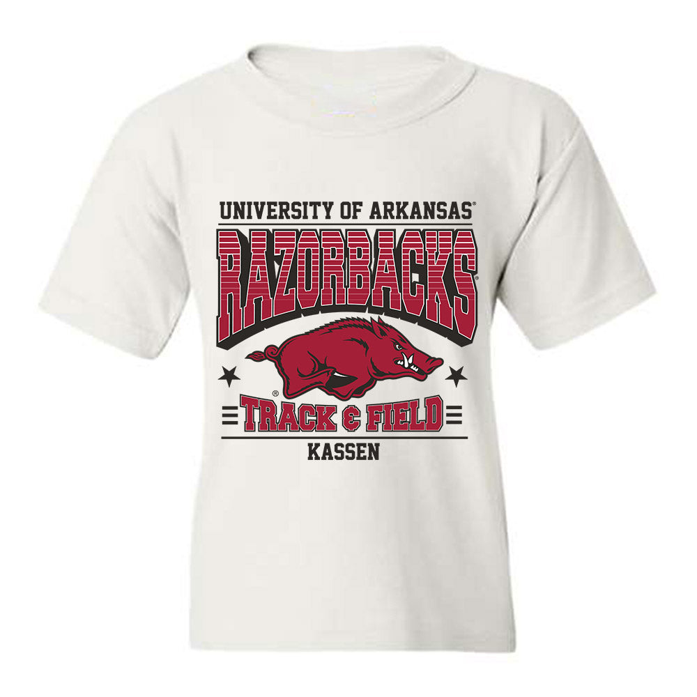Arkansas - NCAA Men's Track & Field : Cale Kassen - Sports Shersey Youth T-Shirt