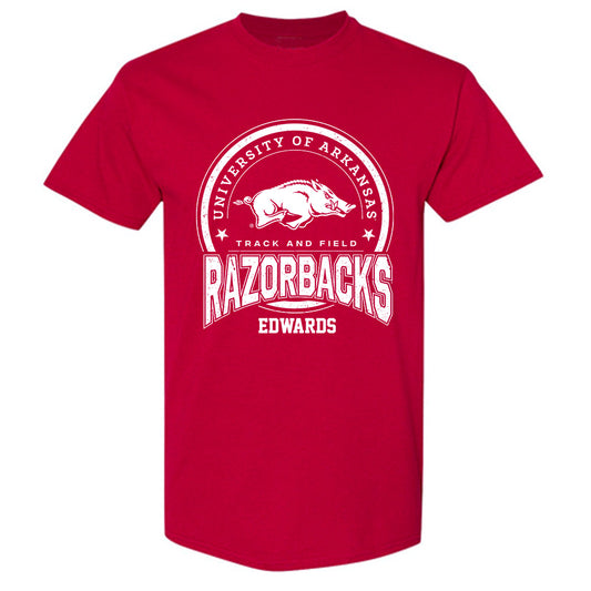Arkansas - NCAA Men's Track & Field (Outdoor) : Apalos Edwards - T-Shirt Sports Shersey