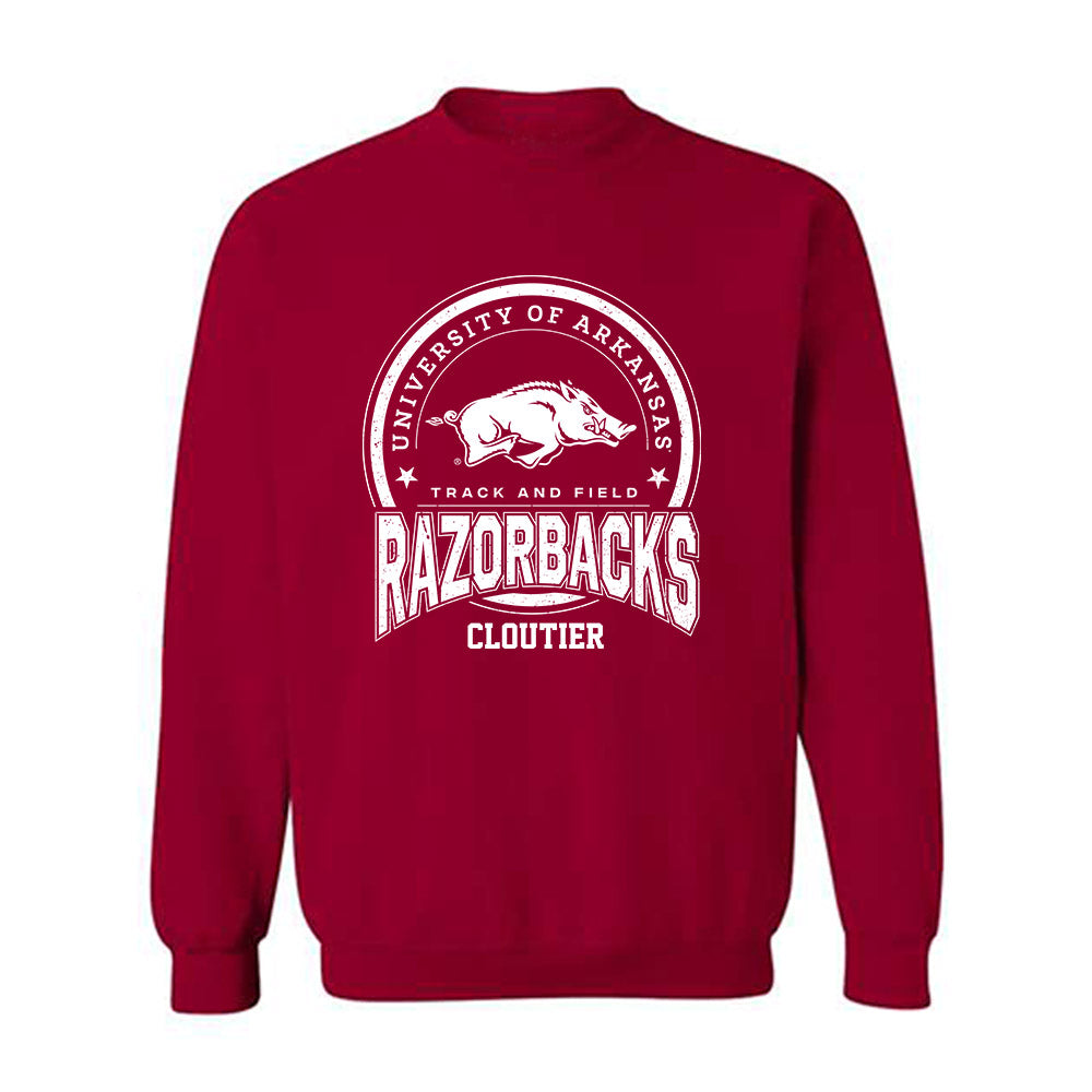 Arkansas - NCAA Women's Track & Field : Emily Cloutier - Sports Shersey Crewneck Sweatshirt-0