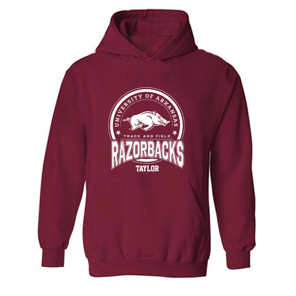 Arkansas - NCAA Men's Track & Field : Tyrice Taylor - Sports Shersey Hooded Sweatshirt-0