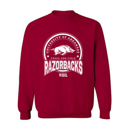 Arkansas - NCAA Men's Track & Field : Jonah Vigil - Sports Shersey Crewneck Sweatshirt