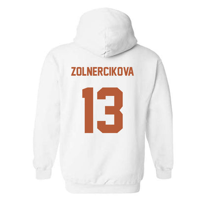 Texas - NCAA Beach Volleyball : Karin Zolnercikova - Classic Shersey Hooded Sweatshirt-1