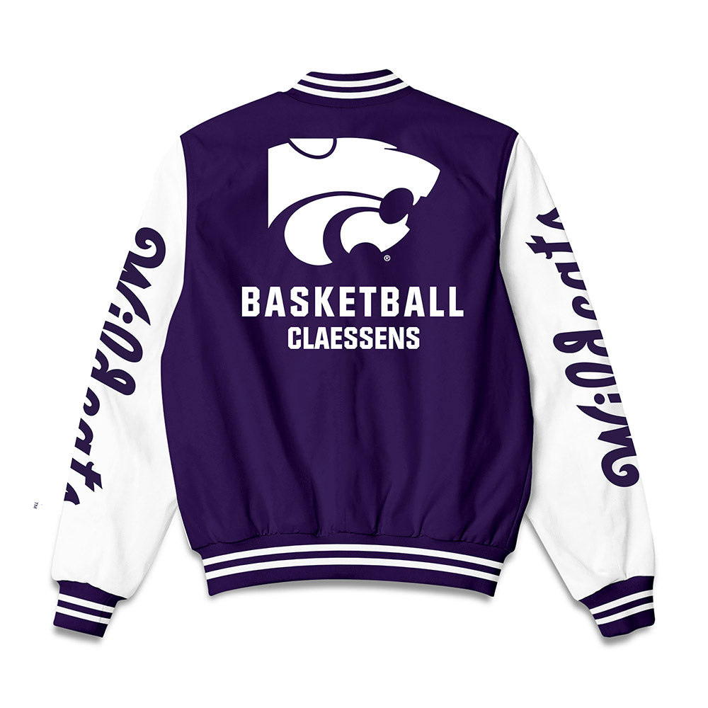 Kansas State - NCAA Women's Basketball : Nastja Claessens - Bomber Jacket-1