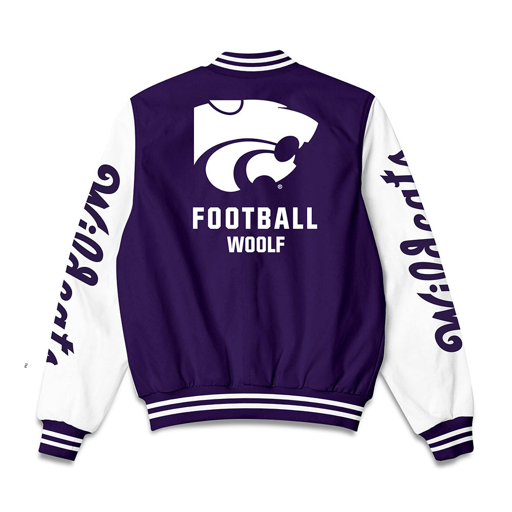 Kansas State - NCAA Football : Brock Woolf - Bomber Jacket