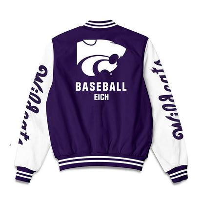 Kansas State - NCAA Baseball : Billy Eich - Bomber Jacket-1