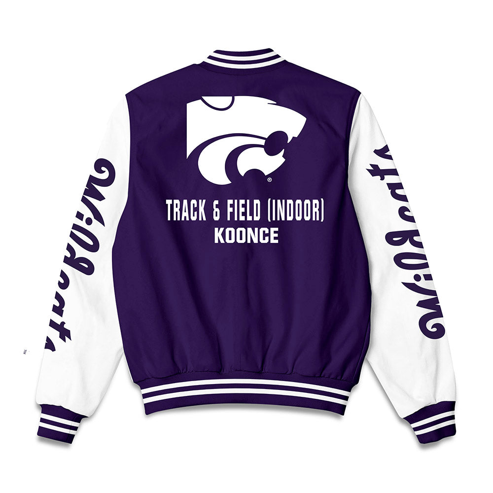 Kansas State - NCAA Women's Track & Field : Tamaiah Koonce - Bomber Jacket-1