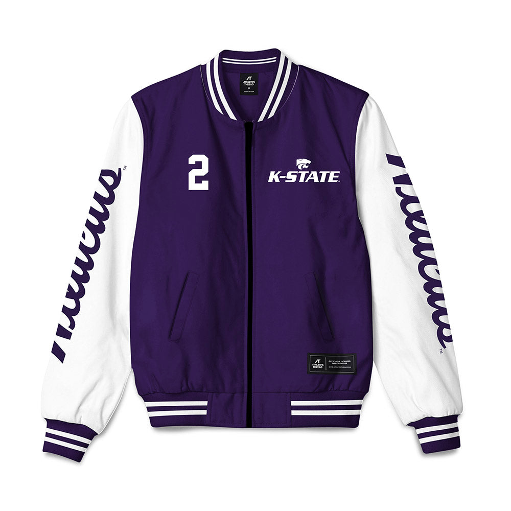 Kansas State - NCAA Women's Basketball : Temira Poindexter - Bomber Jacket-0