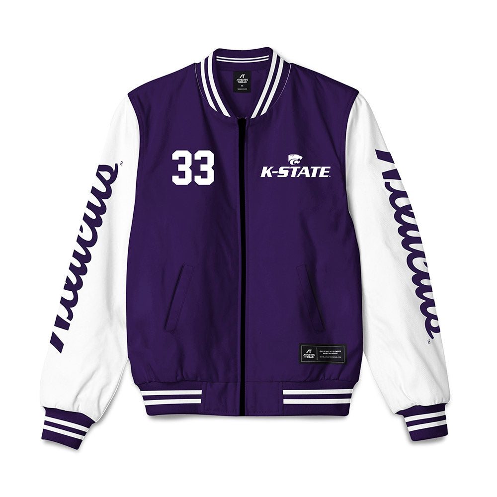 Kansas State - NCAA Men's Basketball : Coleman Hawkins - Bomber Jacket