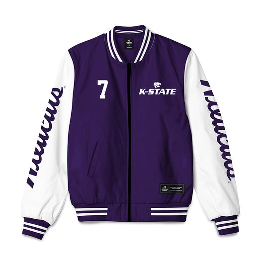Kansas State - NCAA Women's Soccer : Sydney Coffman - Bomber Jacket-0