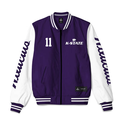 Kansas State - NCAA Men's Basketball : Brendan Hausen - Bomber Jacket