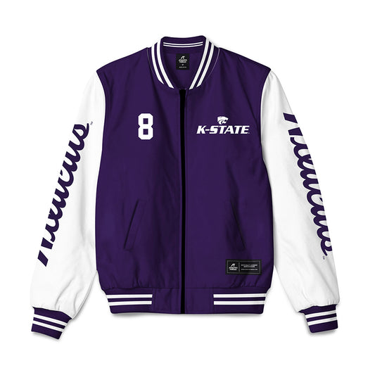 Kansas State - NCAA Football : Simon McClannan - Bomber Jacket-0