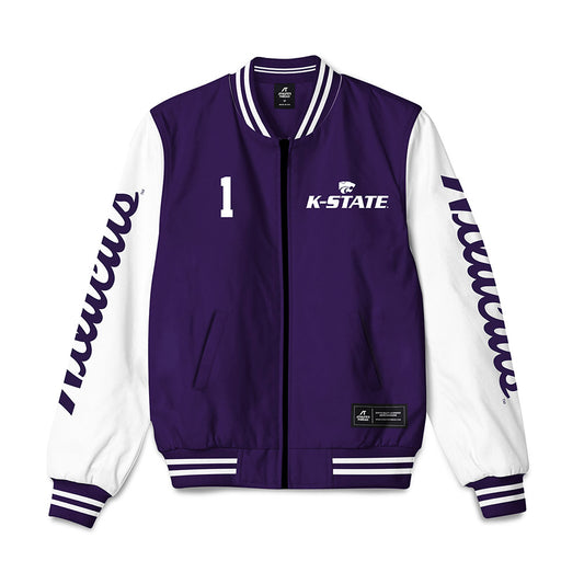 Kansas State - NCAA Football : Keenan Garber - Bomber Jacket