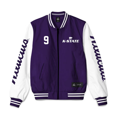 Kansas State - NCAA Baseball : Donte Lewis - Bomber Jacket-0