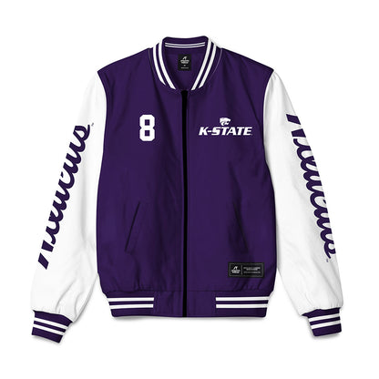 Kansas State - NCAA Baseball : Nick English - Bomber Jacket