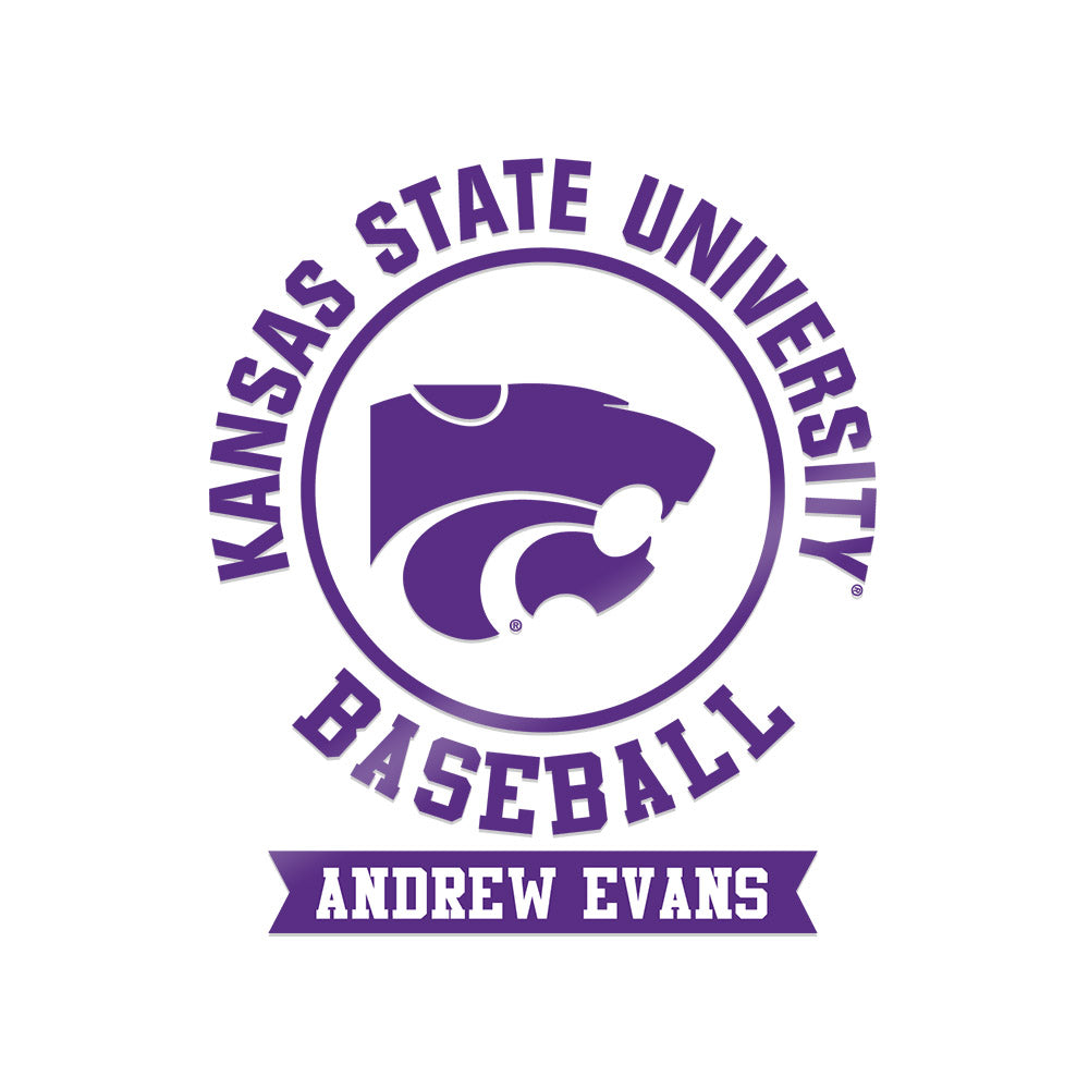 Kansas State - NCAA Baseball : Andrew Evans - Sticker-0
