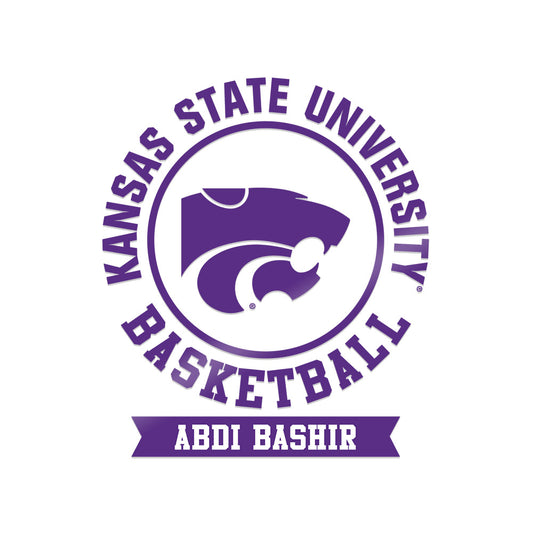Kansas State - NCAA Men's Basketball : Abdi Bashir - Sticker-0