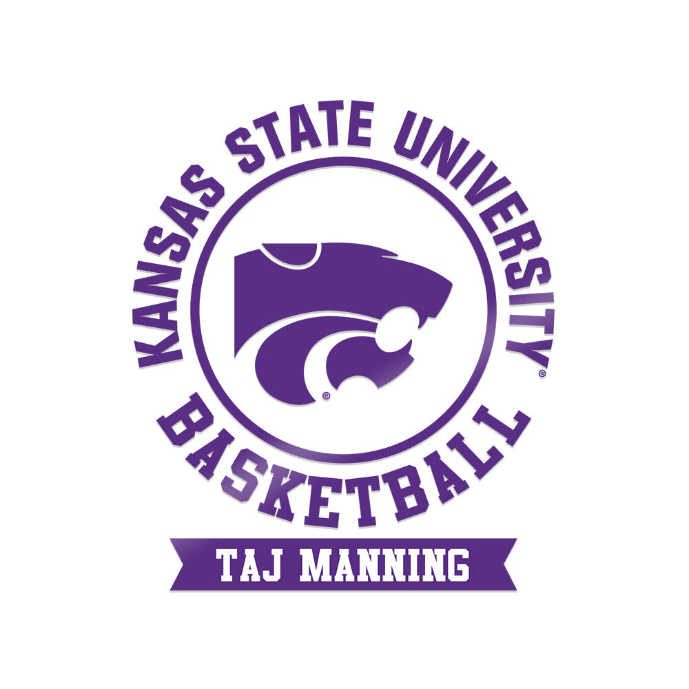 Kansas State - NCAA Men's Basketball : Taj Manning - Sticker-0