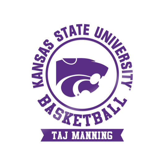Kansas State - NCAA Men's Basketball : Taj Manning - Sticker-0