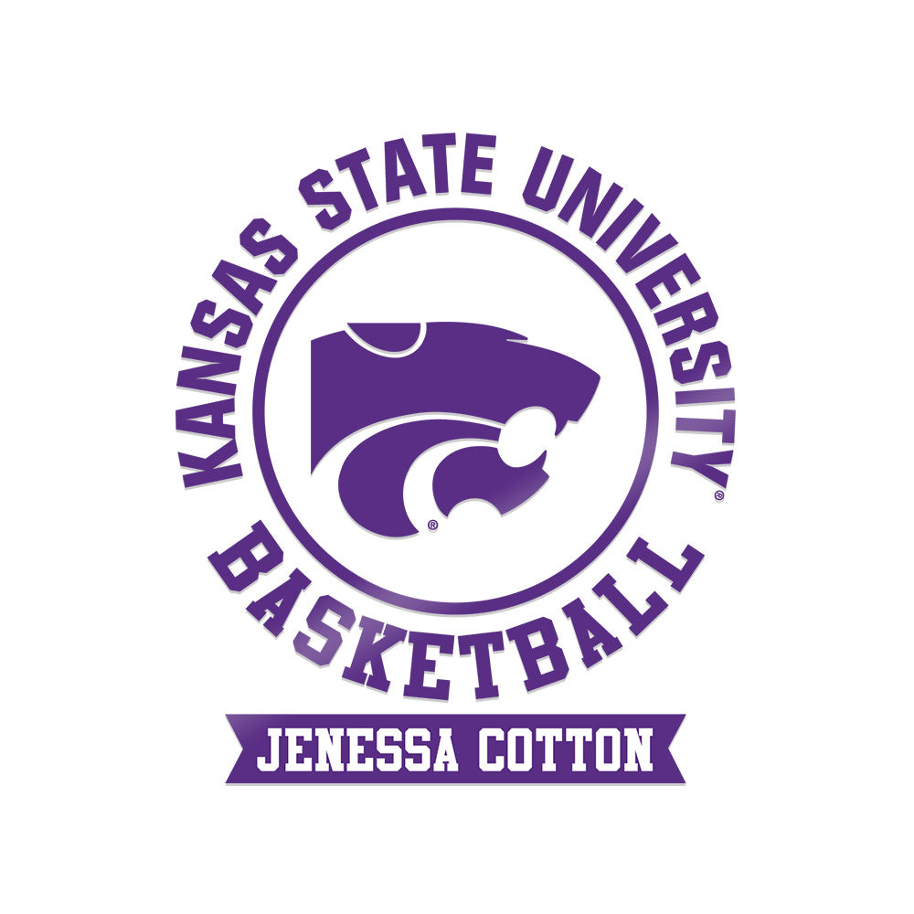 Kansas State - NCAA Women's Basketball : Jenessa Cotton - Sticker-0
