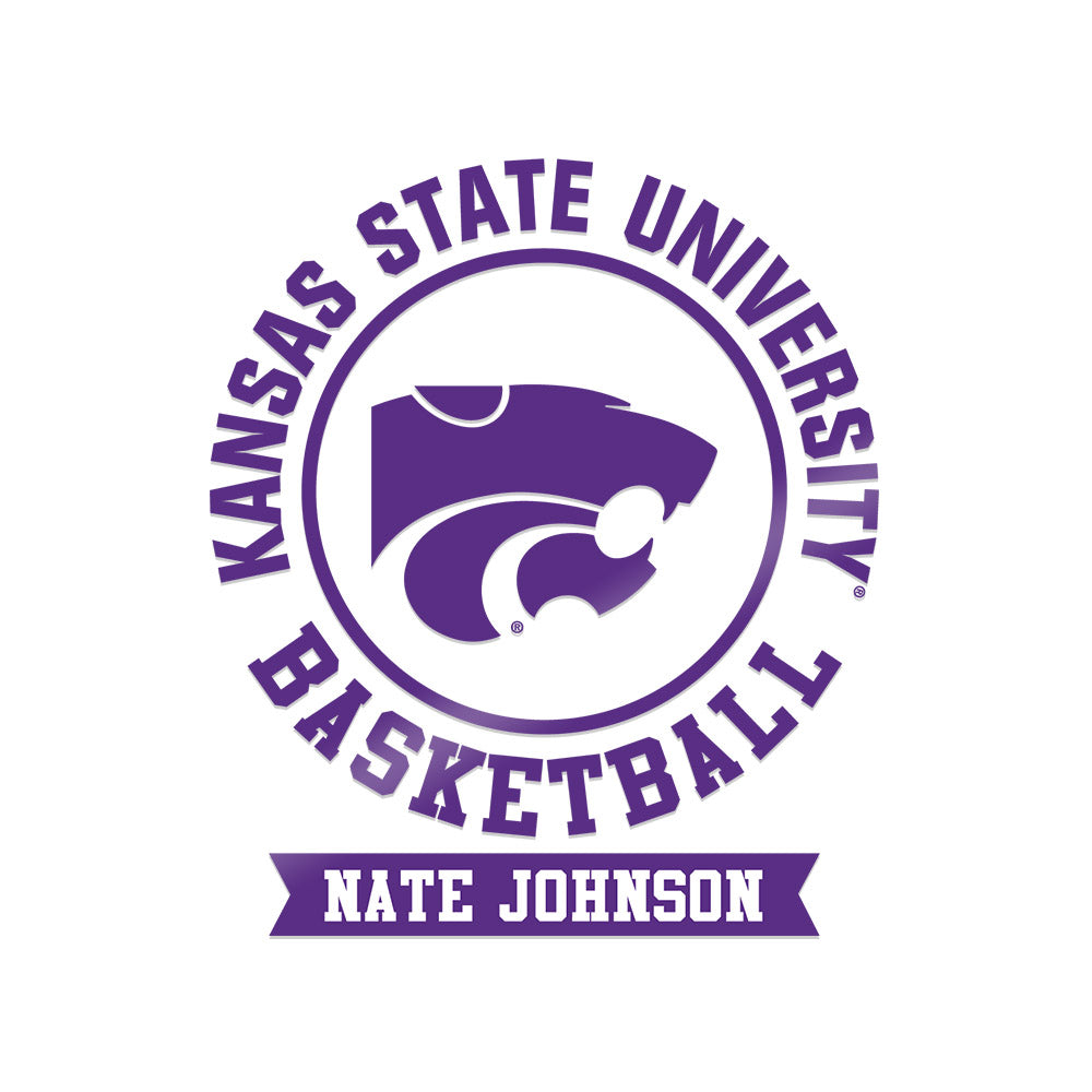 Kansas State - NCAA Men's Basketball : Nate Johnson - Sticker-0