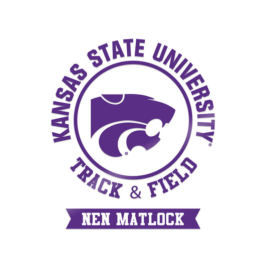 Kansas State - NCAA Men's Track & Field : Nen Matlock - Sticker-0