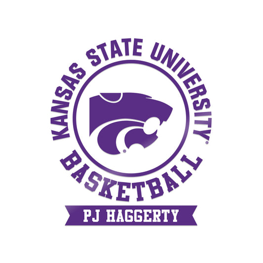 Kansas State - NCAA Men's Basketball : Pj Haggerty - Sticker-0