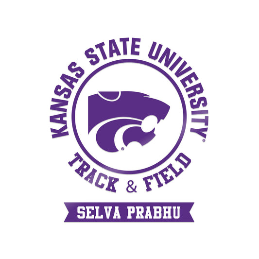 Kansas State - NCAA Men's Track & Field : Selva Prabhu - Sticker-0