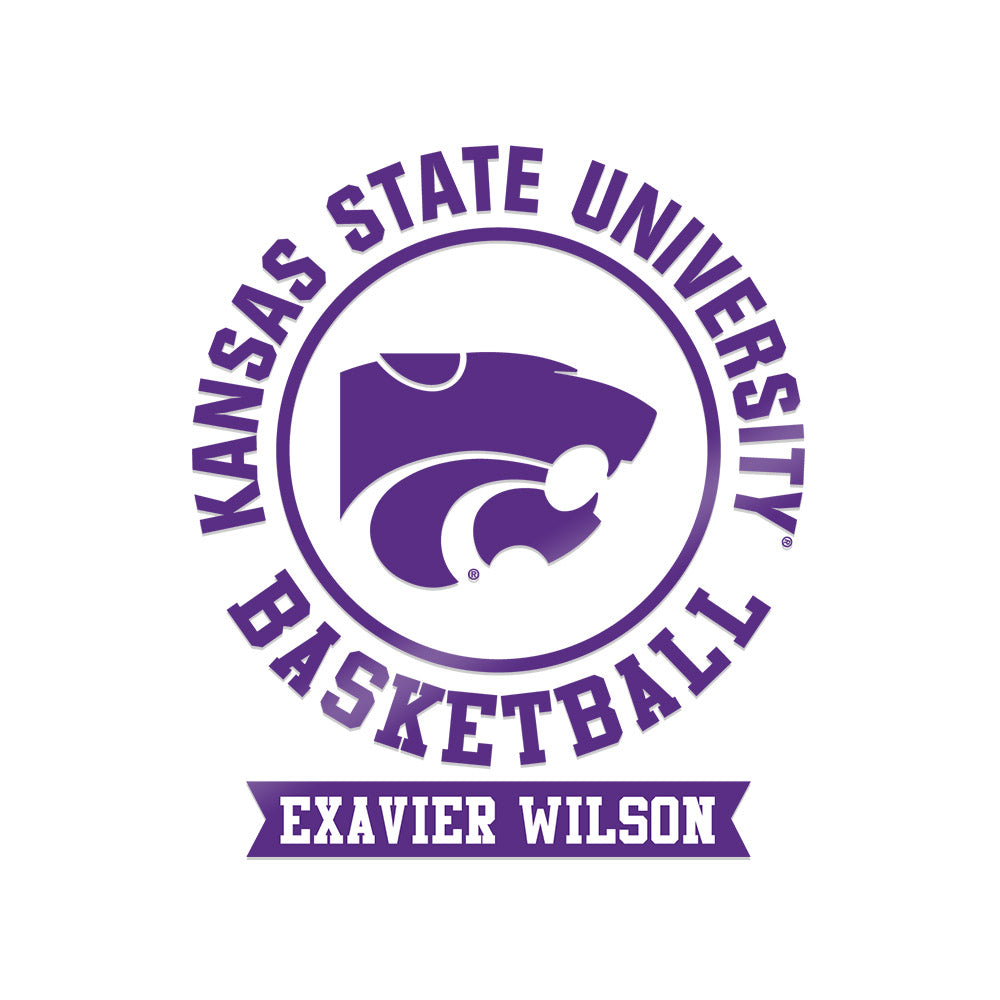 Kansas State - NCAA Men's Basketball : Exavier Wilson - Sticker-0