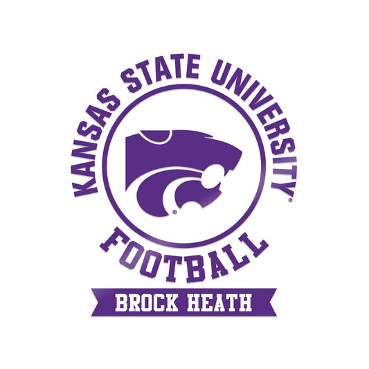 Kansas State - NCAA Football : Brock Heath - Sticker-0