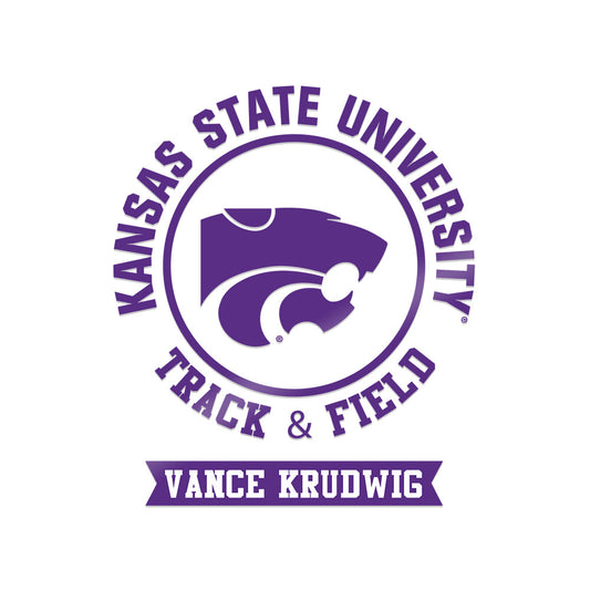 Kansas State - NCAA Men's Track & Field : Vance Krudwig - Sticker-0