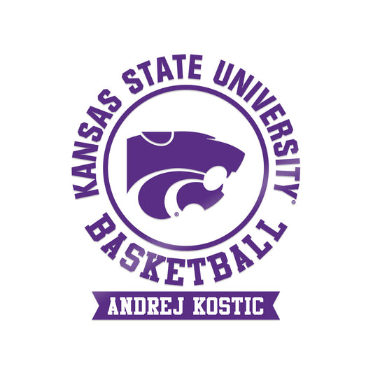 Kansas State - NCAA Men's Basketball : Andrej Kostic - Sticker-0