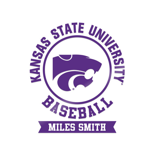 Kansas State - NCAA Baseball : Miles Smith - Sticker-0