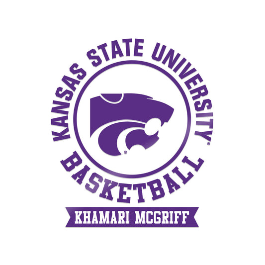Kansas State - NCAA Men's Basketball : Khamari McGriff - Sticker-0