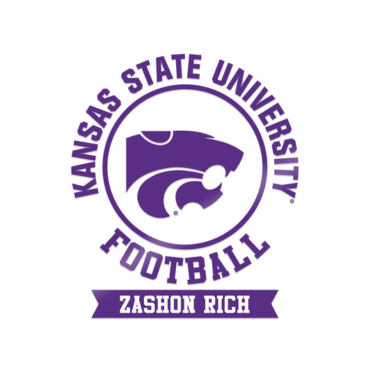 Kansas State - NCAA Football : Zashon Rich - Sticker-0