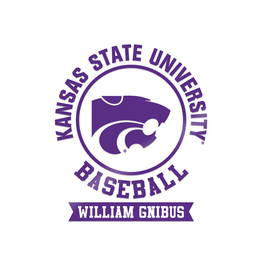 Kansas State - NCAA Baseball : William Gnibus - Sticker