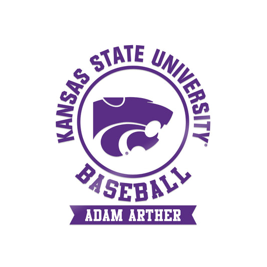Kansas State - NCAA Baseball : Adam Arther - Sticker