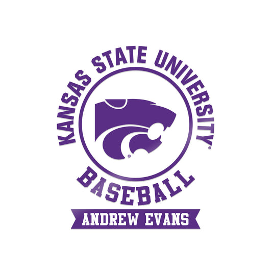 Kansas State - NCAA Baseball : Andrew Evans - Sticker