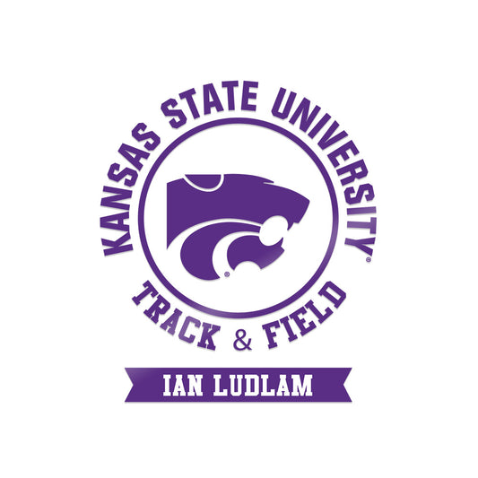 Kansas State - NCAA Men's Track & Field (Outdoor) : Ian Ludlam - Sticker