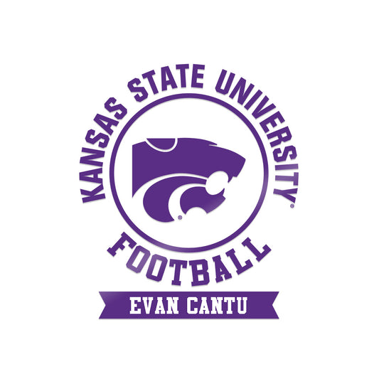 Kansas State - NCAA Football : Evan Cantu - Sticker