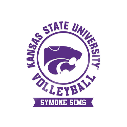 Kansas State - NCAA Women's Volleyball : Symone Sims - Sticker