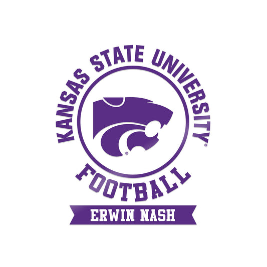 Kansas State - NCAA Football : Erwin Nash - Sticker