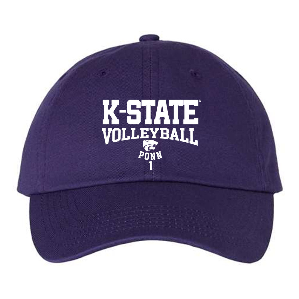 Kansas State - NCAA Women's Volleyball : Caleigh Ponn - Dad Hat-0