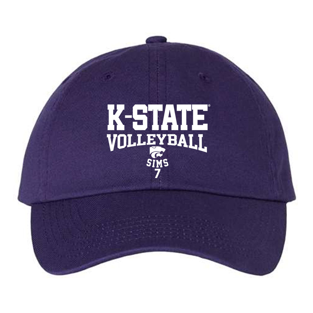 Kansas State - NCAA Women's Volleyball : Symone Sims - Classic Dad Hat