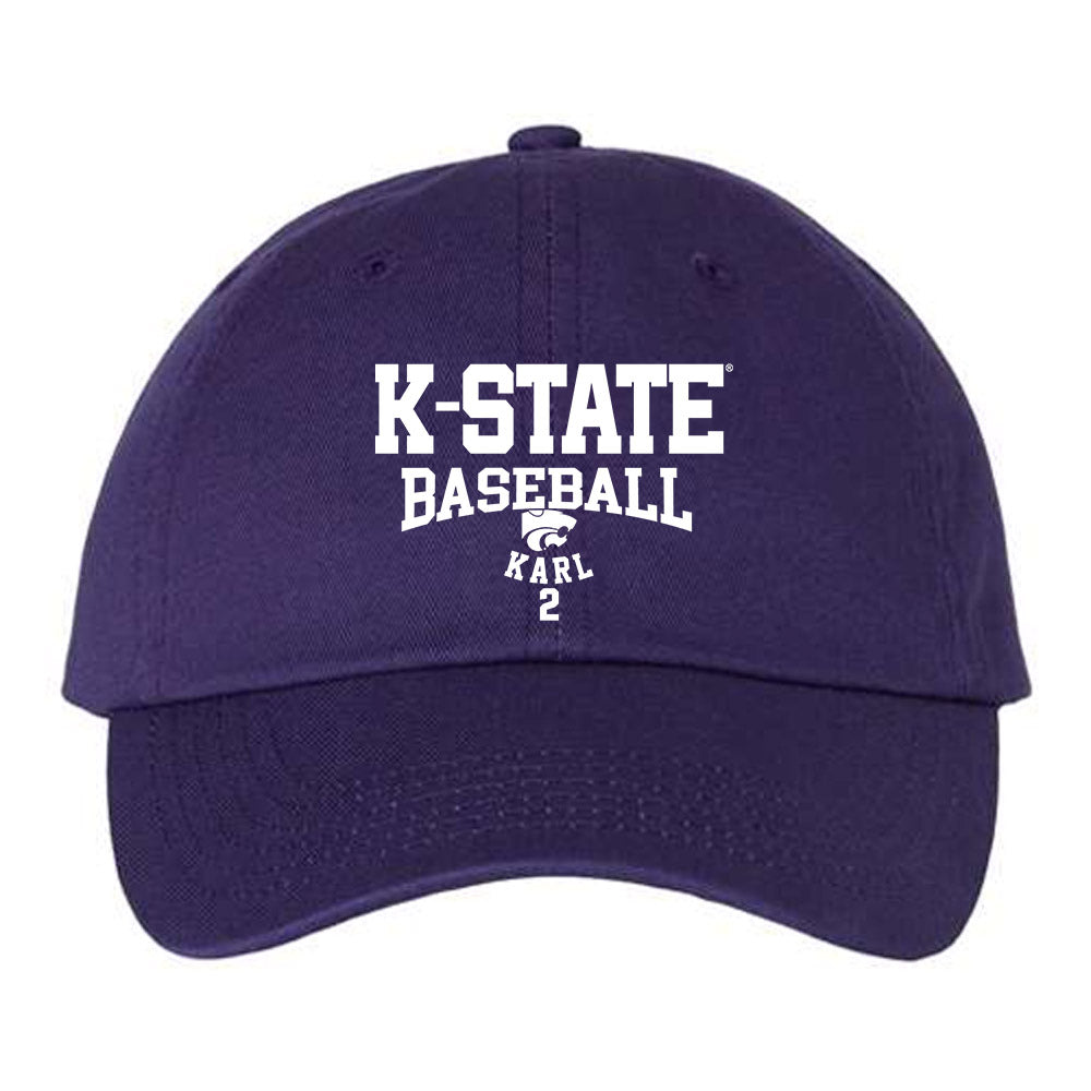 Kansas State - NCAA Baseball : Cadyn Karl - Classic Dad Hat